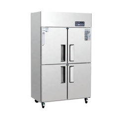 Commercial 4 Door Upright Refrigerator for Restaurant Use with Direct Cooling