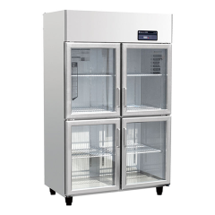 Spacious Glass Door Upright Refrigerator for Restaurant and Retail Display