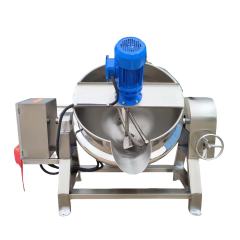 Gas Heated SUS304 Jacketed Kettle 100L to 600L Smart Control Tilting Cooking Pot