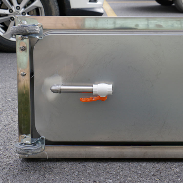 TBC-1 Mop Cleaning Sink with Drain Valve and Wheels for Commercial Use