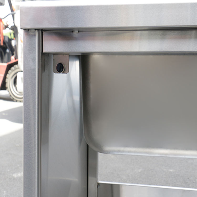 DSGSDXSC-7070 European-Style Single Sink with Cabinet for Commercial Kitchens