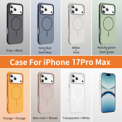 Hot Selling Original Two-color Magnetic Phone case for IP 17 IP 17 air IP 17 Pro  IP 17 Promax Cover Orange