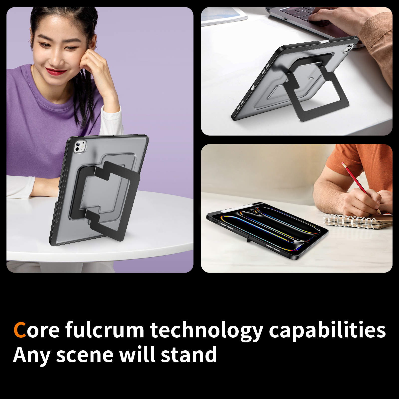 Wholesale High Quality Tablet Case for  Air 13  Pro 13  Pro 11  Pro 12.9   Shockproof Bracket Tablet Cover