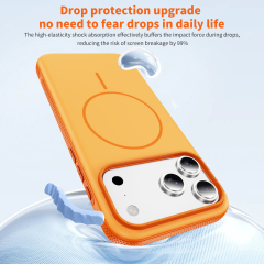 Hot Selling Original Two-color Magnetic Phone case for IP 17 IP 17 air IP 17 Pro  IP 17 Promax Cover Orange