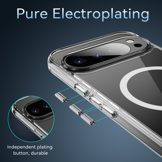 Strong Magnetic Clear Case High Quality Transparent Cover Anti-yellowing Shockproof  Case  TPU and PC Case for Pixel 10 Pro XL