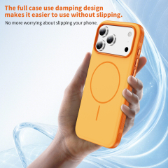 Hot Selling Original Two-color Magnetic Phone case for IP 17 IP 17 air IP 17 Pro  IP 17 Promax Cover Orange