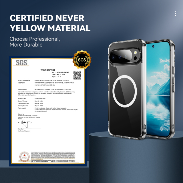 Strong Magnetic Clear Case High Quality Transparent Cover Anti-yellowing Shockproof  Case  TPU and PC Case for Pixel 10 Pro XL