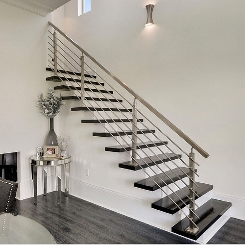 Crossbar Railing Horizontal Rod Bar System Stair Railing