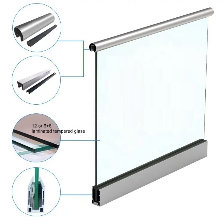 Aluminum Glass Railing System
