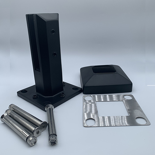 Matte Black Adjustable Glass Railing Spigot
