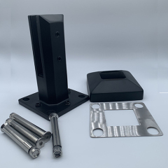 Matte Black Adjustable Glass Railing Spigot