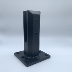 Matte Black Adjustable Glass Railing Spigot