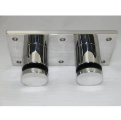 Twins Glass Standoffs for Balcony