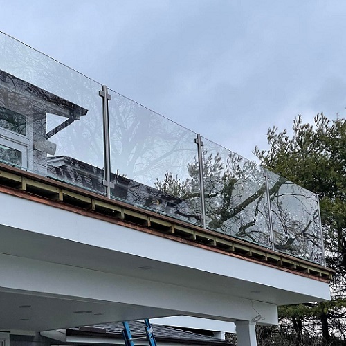 Stainless Steel Glass Panels Deck Railing System Baluster Post