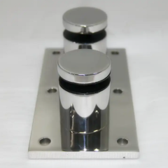 2" Glass Rail Standoff Fitting with Mounting Plate