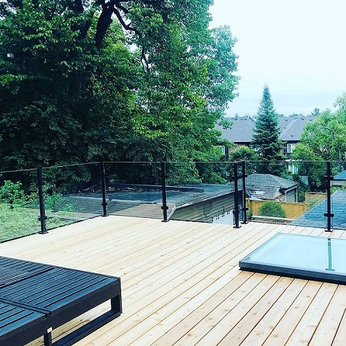 Stainless Steel Square Glass Clamp Square Post Railing