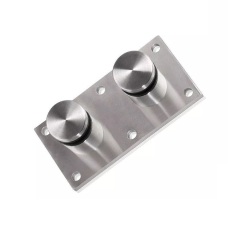 SS316 2" Glass Rail Standoff Fitting with Mounting Plate