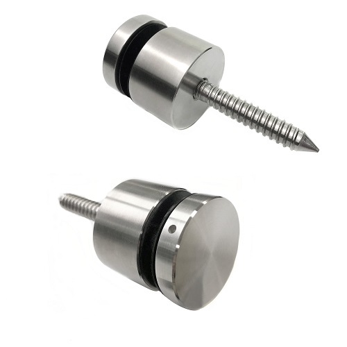 Adjustable glass standoff adapter