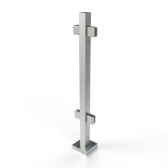 Stainless Steel Square Glass Clamp Square Post Railing
