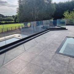 Aluminum Base Shoes for Laminated Glass Balustrades