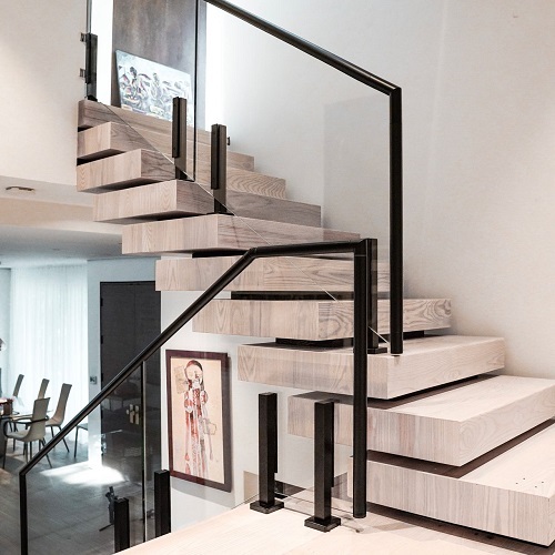 Aluminum balcony railing frameless glass balustrade handrail