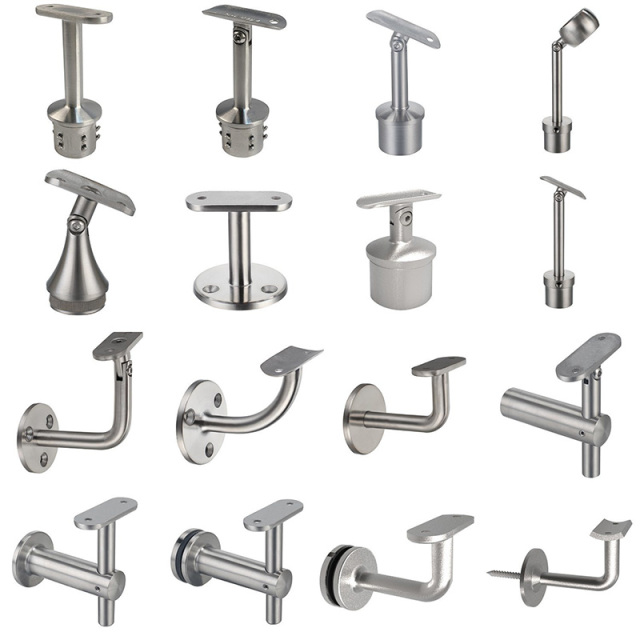 Stainless Steel Adjustable Glass to Handrail Bracket