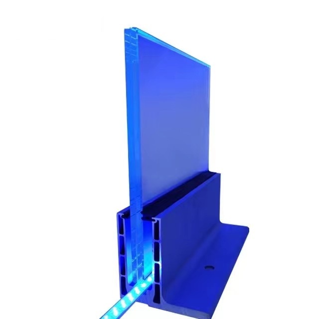 Aluminum Base Shoe Glass Deck Railing