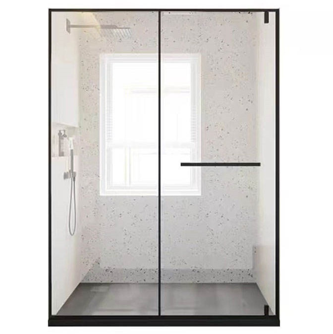 Free Standing Square Tempered Glass Shower Enclosure with Frame for Apartment Home