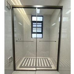 Sliding Door Soft Close Waterproof Bathroom Stall
