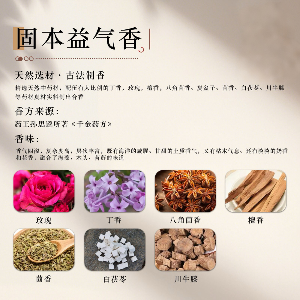 【固本益气香】中药合香珠