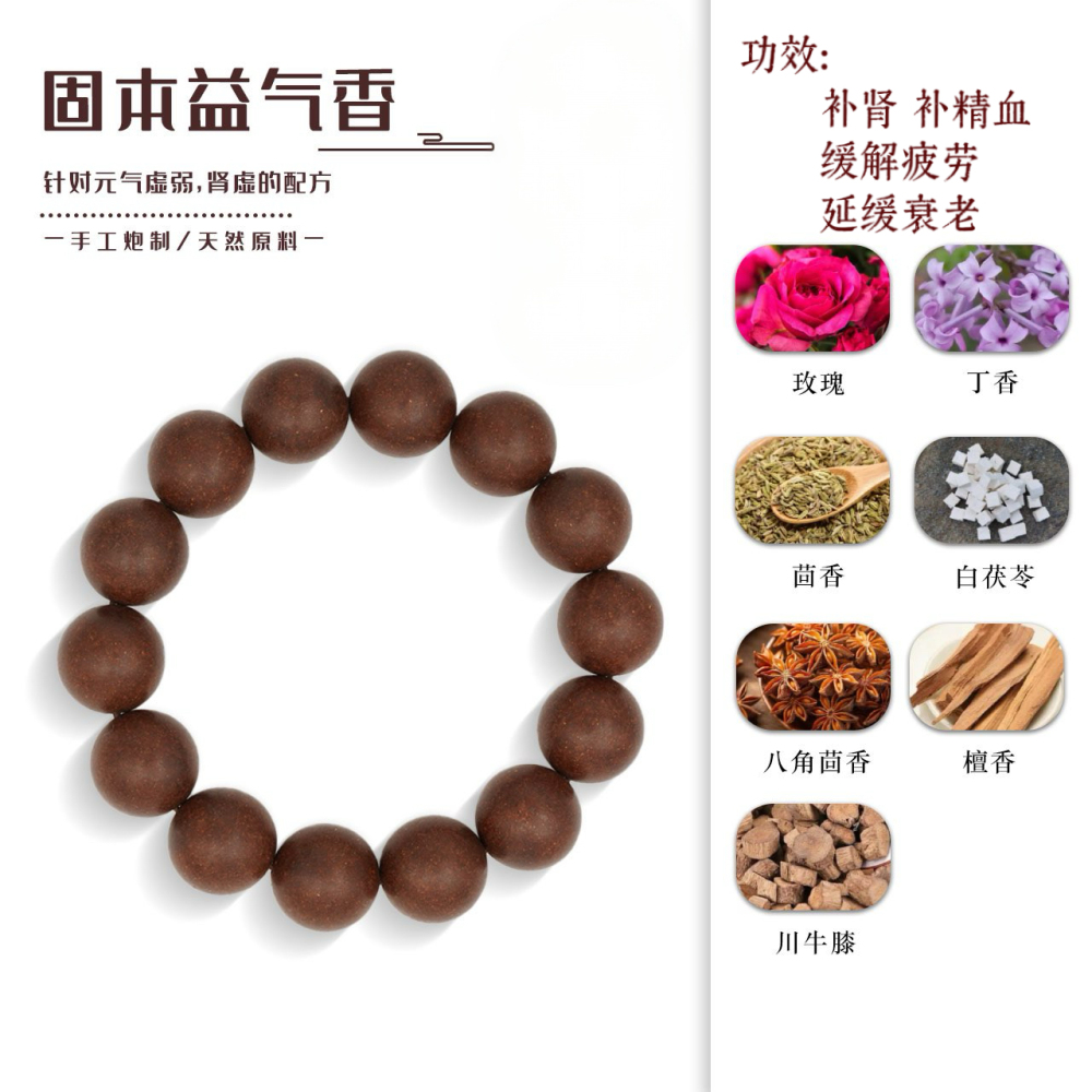 【固本益气香】中药合香珠