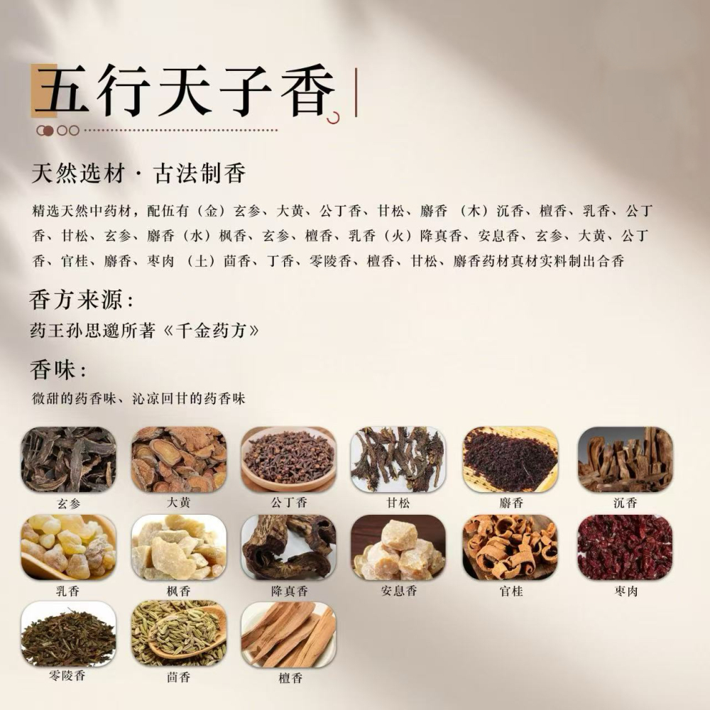 【五行天子香】中药合香珠