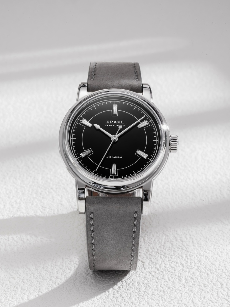 Black dial with diamond