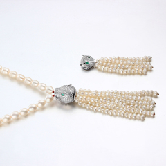 925 Sterling Silver Panther Head Bead for DIY Jewelry