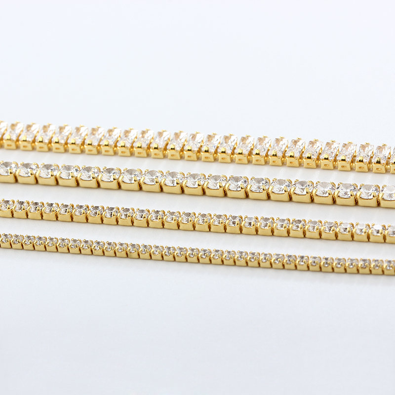 925 Sterling Silver Custom Cubic Zirconia Tennis Chain