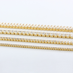 925 Sterling Silver Custom Cubic Zirconia Tennis Chain