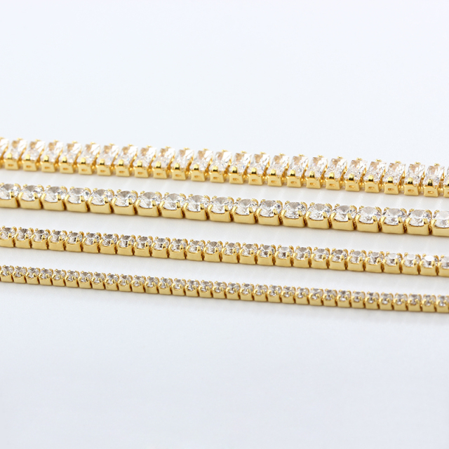 925 Sterling Silver Custom Cubic Zirconia Tennis Chain