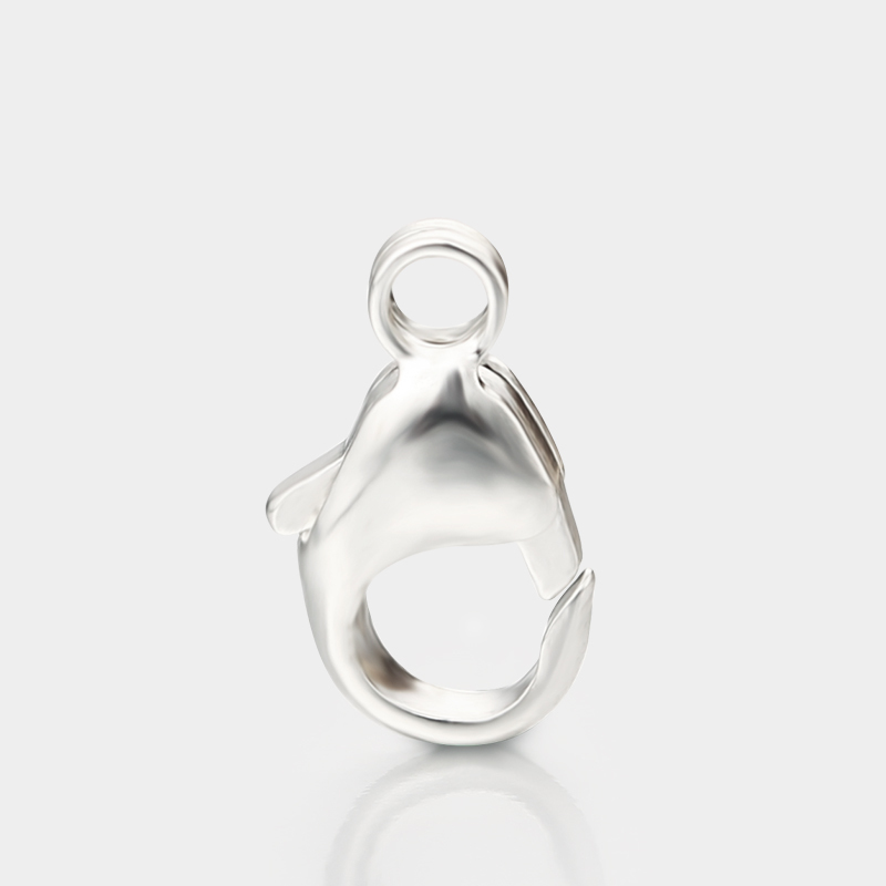 925 Sterling Silver Lobster Clasp with Ring