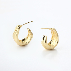 Gold-Tone Metal Earring Hoop