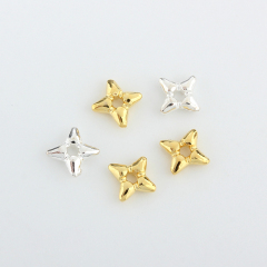 925 Sterling Silver Hollow Star Spacer Beads