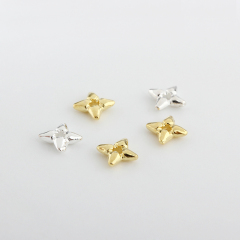 925 Sterling Silver Hollow Star Spacer Beads