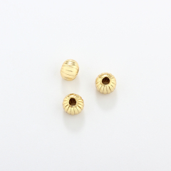 925 Sterling Silver Pumpkin Beads