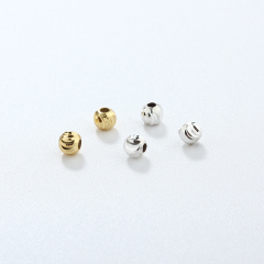 925 Sterling Silver Textured Spacer Beads