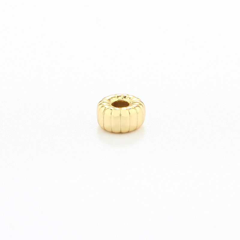 925 Sterling Silver Striped Tire Spacer Beads
