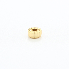 925 Sterling Silver Striped Tire Spacer Beads
