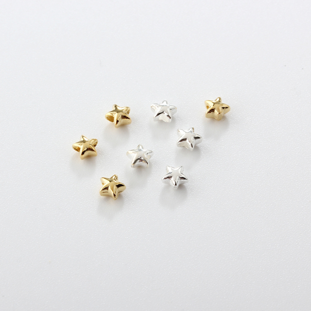 925 Sterling Silver Mini Star Spacer Beads