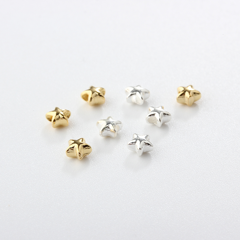 925 Sterling Silver Mini Star Spacer Beads