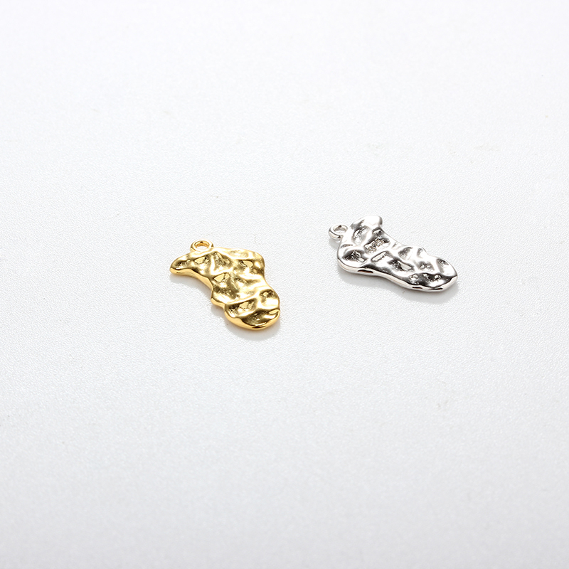 925 Sterling Silver Folded Effect Charm