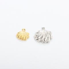 925 Sterling Silver Textured Shell Scallop Chram