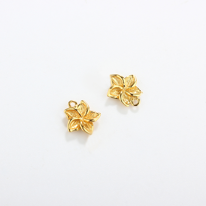 925 Sterling Silver Flower Charms